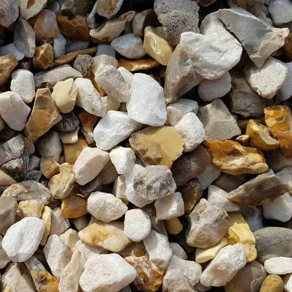 Gold & White Blend Gravel Chippings Bulk Bag 1 Gold & White Blend Gravel Chippings Bulk Bag