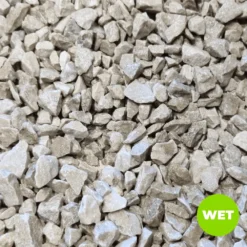 White Grey Limestone Gravel Chippings -Dandys Store WET LIMESTONE 10MM