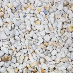 Polar White Marble Chippings Bulk Bag