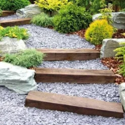 Click And Collect 2.4m Garden Sleepers -Dandys Store collection offer softwood tanalised sleepers sleepers dandys topsoil 921165