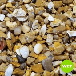 Golden Gravel Chippings -Dandys Store gold 10mm wet
