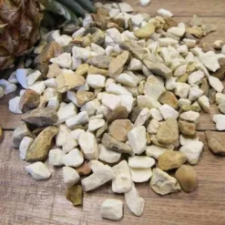 Gold & White Blend Gravel Chippings Bulk Bag 9 Gold & White Blend Gravel Chippings Bulk Bag -Dandys Store gold white blend bulk bag gravel slate aggregates dandys topsoil 975539
