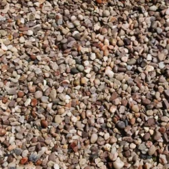 Pea Gravel -Dandys Store pink pea gravel slate aggregates dandys topsoil 10mm 7 tonnes tipped loose 740288